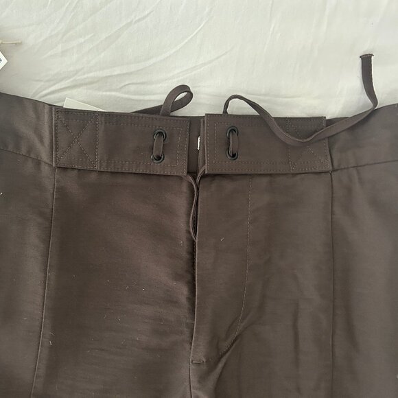 Flowy Drawstring Pants | Chocolate - Picture 3 of 6